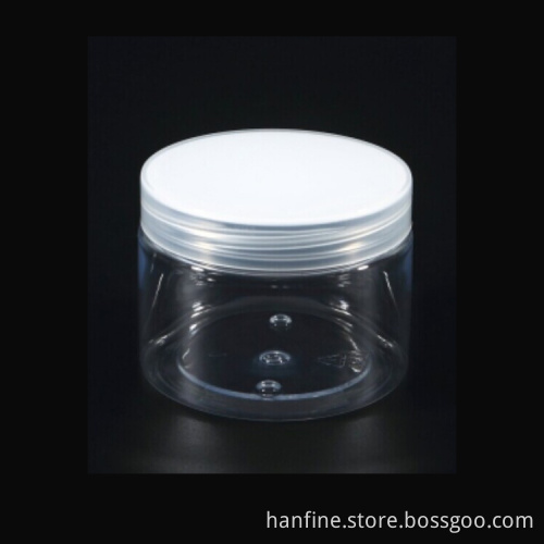 Factory PET material 150g empty clear plastic PET hair mask jars